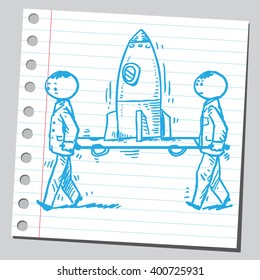 Service for rocket