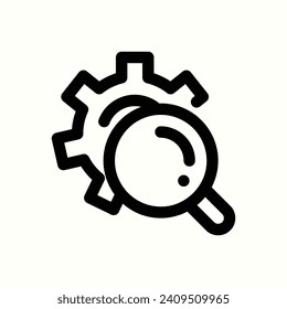 service, search icon, isolated icon in light background, perfect for website, blog, logo, graphic design, social media, UI, mobile app