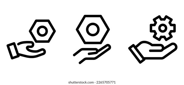 service setting icon or logo isolated sign symbol vector illustration - high quality black style vector icons
