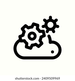 service, setting ota icon, isolated icon in light background, perfect for website, blog, logo, graphic design, social media, UI, mobile app