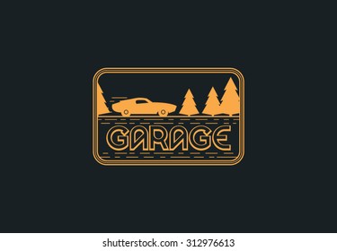 Service sign. Gas sign.