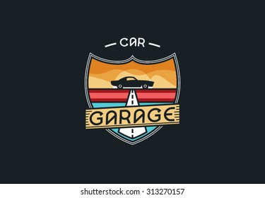Service sign. Gas sign.
