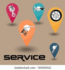 service sign icon design