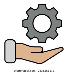 Service sign symbol vector flat icon