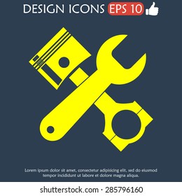 Service simbol. Repair singn. Vector flat Illustration