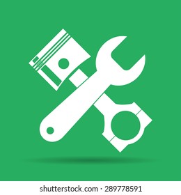 Service simbol. Repair singn. Vector flat Illustration