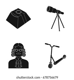 Service, Space and other web icon in black style.Transport, Justice icons in set collection.