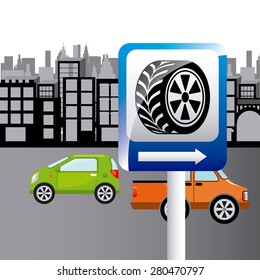 service station design, vector illustration eps10 graphic 