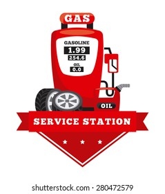 service station design, vector illustration eps10 graphic 