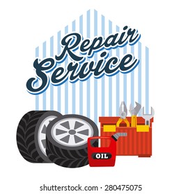 service station design, vector illustration eps10 graphic 