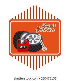 service station design, vector illustration eps10 graphic 