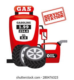 service station design, vector illustration eps10 graphic 