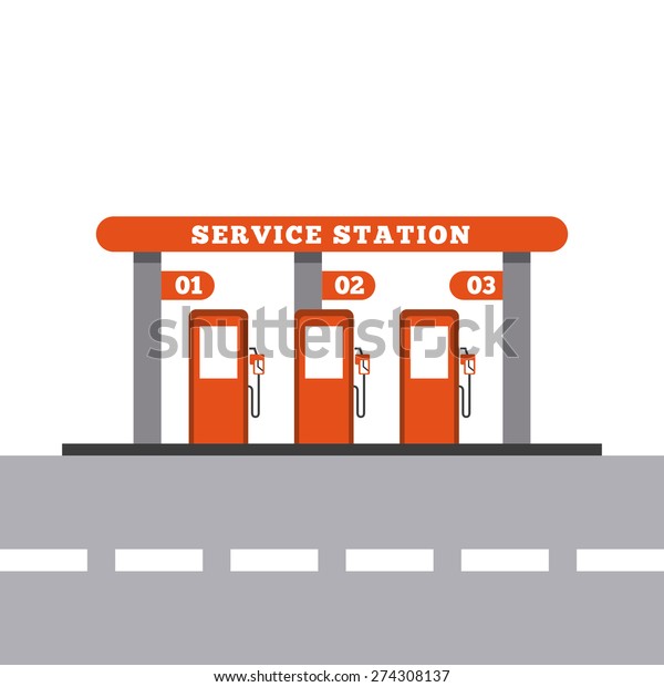 service station design, vector illustration eps10\
graphic 