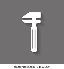 service station vector icon with shadow
