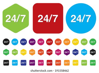 Service and support  24 hours a day and 7 days 