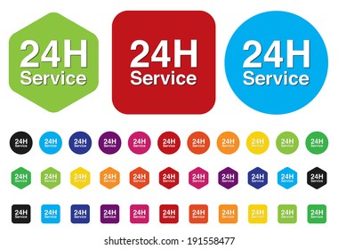 Service and support  24 hours a day and 7 days 