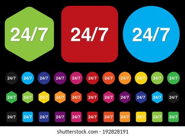 Service and support  24 hours a day and 7 days 