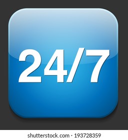 Service and support  24 hours a day and 7 days 