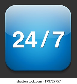Service and support  24 hours a day and 7 days 