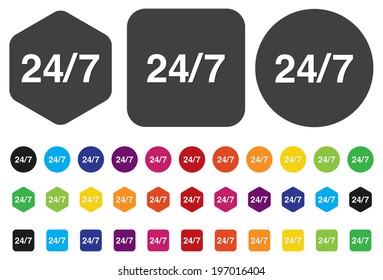 Service and support  24 hours a day and 7 days 