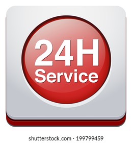 Service and support 24 hours a day and 7 days