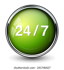 Service and support  24 hours a day and 7 days 