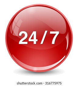 Service and support  24 hours a day and 7 days 