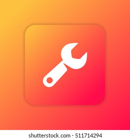 Service support orange bright app ui/ux Icon / Logo design