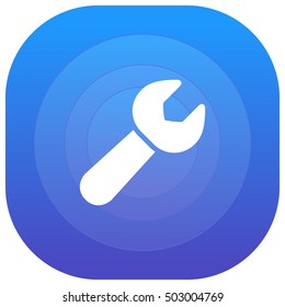Service support Purple - blue circular UI/UX App Icon / Logo Design
