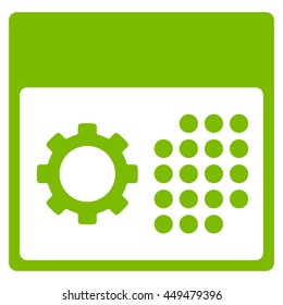 Service Syllabus vector icon. Style is flat symbol, eco green color, rounded angles, white background.