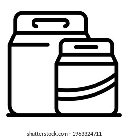 Service takeaway food icon. Outline Service takeaway food vector icon for web design isolated on white background