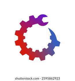Service Tech Logo Template Design Vector