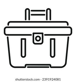 Service tool box icon outline vector. Broken washing machine. Pope dish wash