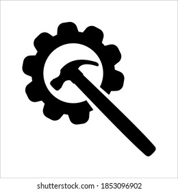 Icono de herramienta de servicio. icono y color modificables. Ilustración del vector