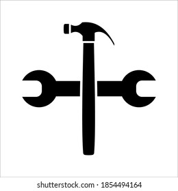 Icono de herramienta de servicio. icono y color modificables. Ilustración del vector