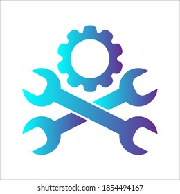 Service tool icon. editable icon and color. Vector illustration
