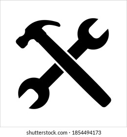 Service-Tool-Symbol bearbeitbares Symbol und Farbe. Vektorgrafik