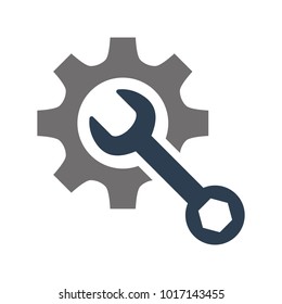 Service tool icon on white background. Vector illustration