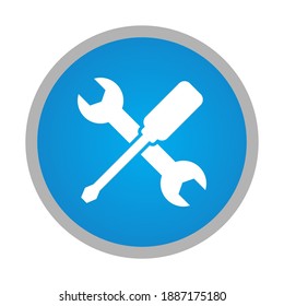 service tool icon on white background.