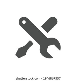 Service tool icon on white background. Vector illustration
