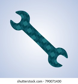 Service tool icon. Icon settings. Abstract key - Shutterstock ID 790071430