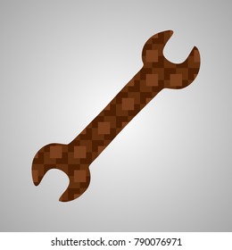 Service tool icon. Icon settings. Abstract key