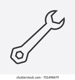 Service tool line icon