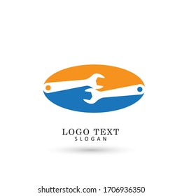Service Tool Logo. Icon & Symbol Vector Template.