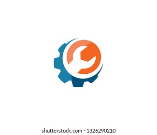 Service Tool Logo Vector Template