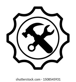 Service tools icon design. Service tools icon in flat style design. Vector illustration.