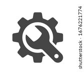 Service tools icon on isolated on white background. Vector illustration.