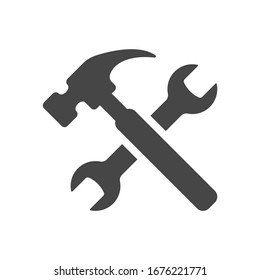 Service tools icon on isolated on white background. Vector illustration.