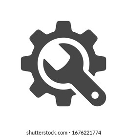 Service tools icon on isolated on white background. Vector illustration.