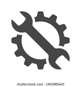 Service tools icon on white background. Vector illustration.